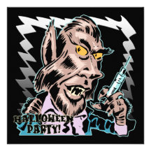 Werewolfhalloween festinbjudan