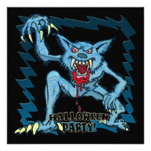 Werewolfhalloween festinbjudan