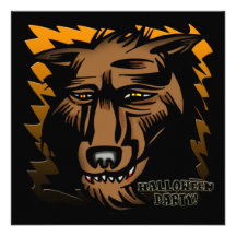 Werewolfhalloween festinbjudan
