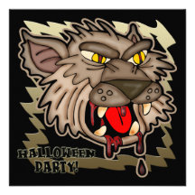 Werewolfhalloween festinbjudan