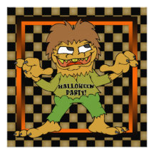 Werewolfhalloween festinbjudan