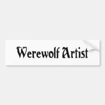 Werewolfkonstnärbildekal