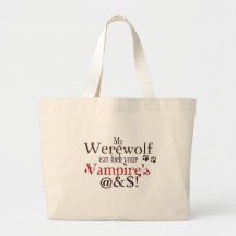 werewolfordkonst tote bags