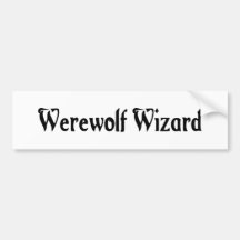 Werewolftrollkarlbildekal