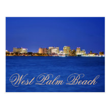 West Palm Beach Florida, paradis på jord Vykort