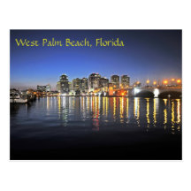 West Palm Beach på skymningen Vykort