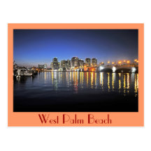 West Palm Beach på skymningen Vykort