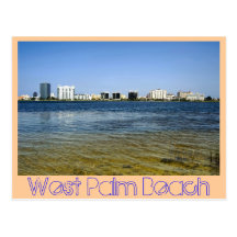 West Palm Beach reflexioner från den klara sjön Vykort