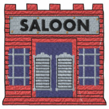 Western salong broderad skjorta
