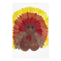Whimsical Turkey Customized Stationery