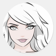 white_girl_MD Klistermärke