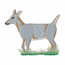 WhitetailDoe Broderad Munkjacka