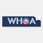 WHOA Obama Bildekal