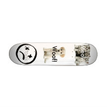 whte-bakgrund kattunge, cute%20puppy, ansikte, mig skateboard deck