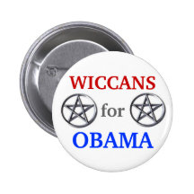 Wiccans för Obama 2012 knäppas Knappar Med Nål