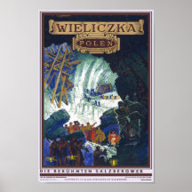 Wieliczka Polen/Polen reser salt min konst Posters