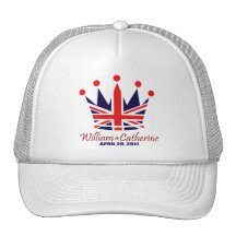 William & Catherine kungligt bröllop Trucker Kepsar