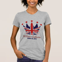 William & Catherine kungligt bröllop Tee