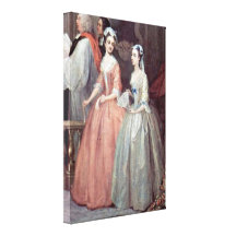 William Hogarth - bröllop av Stephen och Mary Sträckta Kanvas Tryck