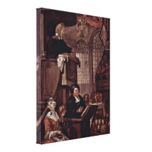 William Hogarth - den sova townen Kanvasdukar Med Gallerikvalitet