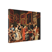 William Hogarth - giftermål avtalar Canvastryck