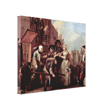 William Hogarth - gripandet för stöld Canvasdukar Med Gallerikvalitet