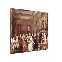 William Hogarth - mötehus i Wanstead Sträckta Kanvas Tryck