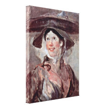 William Hogarth - saleswomanen av krabbor Canvasdukar Med Gallerikvalitet