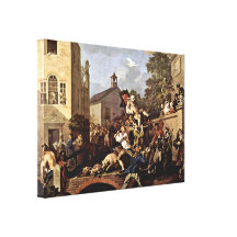 William Hogarth - triumfen av medlemmarna Kanvasduk Med Gallerikvalitet