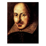 William Shakespeare porträtt Vykort