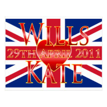 Wills & Kate Vykort