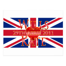 Wills & Kate Vykort