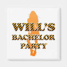 Wills ungkarlparty kylskåpmagneter