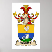 Wimmer familjvapensköld print