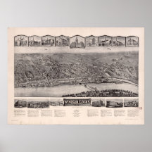 Windsor 1913 låser CT-fåglar synar beskådar panora Affisch