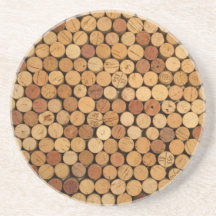 Wine Cork Pattern Coaster