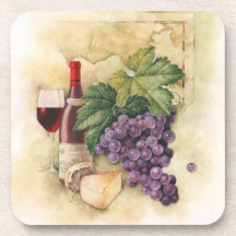 Wine och ost kopp underlägg