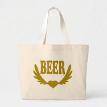 Winged-Heart-Beer.png Tote Bags