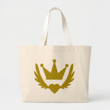 Winged-Heart-Crown.png Tote Bag