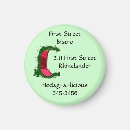 Wisc för magnetsouvenirRhinelander Hodag Hodags WI Kylskåps Magneter