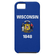 Wisconsin statlig flagga iPhone 5 Case-Mate skydd