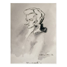 Wolfgang Amadeus Mozart Vykort