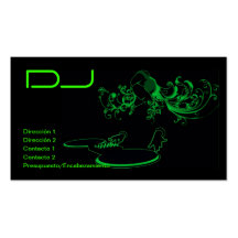 Woman Deejay Tarjeta Personal