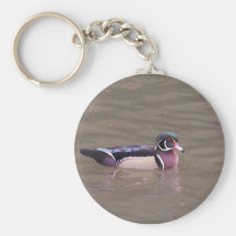 Wood anka Keychain Nyckelringar