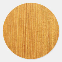 Wood kornmönster runda klistermärken