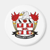 Woolsey familjvapensköld kylskåpsnagnet