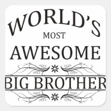 World's Most Awesome Big Brother Stickers