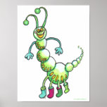 Wormmy the Bugg in Boots! Print