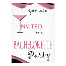 Wow! Chic Bachelorette partyinbjudan