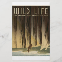 WPA - Djurliv Flygblad Designs